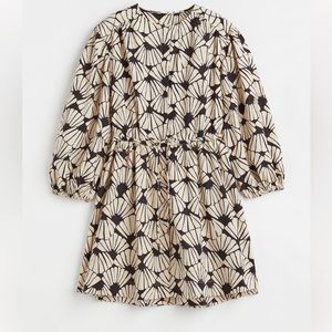 HM short linen blend dress